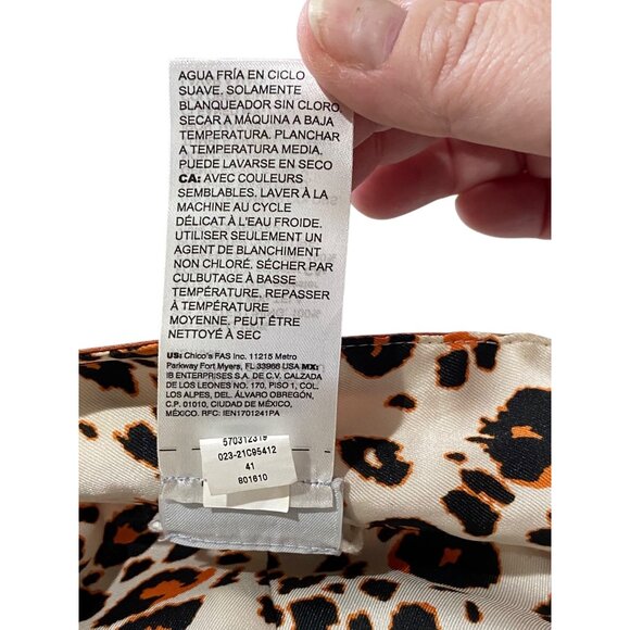 Chicos Reversible Kimono Cardigan Orange Size 1 (M) - Picture 6 of 15